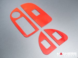 Alfa Romeo Giulia Window Switch Trim Kit - Carbon Fiber - Flexible / Self Adhesive 